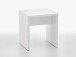 Hocker >Sally< in Weiß Edelglanz - 40x44x35cm (BxHxT)