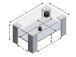 Couchtisch >Wilhelmine< in Eiche - 100x46x60cm (BxHxT)