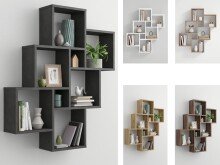 Wandregal >Annaliese< in  - 81,5x94,5x16cm (BxHxT)