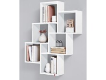 Wandregal >Annaliese< in Brillant Weiß - 81.5x94.5x16cm (BxHxT)