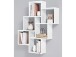 Wandregal >Annaliese< in Brillant Weiß - 81.5x94.5x16cm (BxHxT)