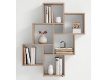 Wandregal >Annaliese< in Eiche - 81,5x94,5x16cm (BxHxT)