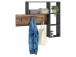 Garderobenpaneel >Karlan< in Matera Old Style dunkel - 103,5x81x16cm (BxHxT)