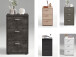 Nachtkommode >Merl< in  - 35x62,4x39,9cm (BxHxT)