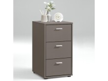 Nachtkommode >Merl< in Lava - 35x62,4x39,9cm (BxHxT)