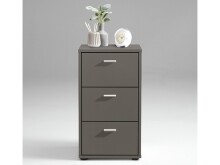 Nachtkommode >Merl< in Lava - 35x62,4x39,9cm (BxHxT)