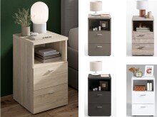 Nachtkommode >Katharyn< in  - 35x61,5x39,9cm (BxHxT)