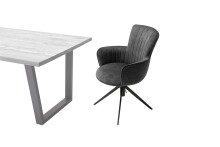 Esszimmerstuhl >Duluth< (2-er Set) in  aus Metall - 60x87x64cm (BxHxT)