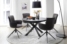 Esszimmerstuhl >Duluth< (2-er Set) in  aus Metall - 60x87x64cm (BxHxT)