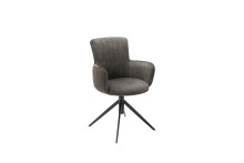 Esszimmerstuhl >Duluth< (2-er Set) in  aus Metall - 60x87x64cm (BxHxT)