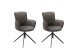 Esszimmerstuhl >Duluth< (2-er Set) in  aus Metall - 60x87x64cm (BxHxT)