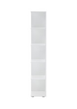 Eckregal >Lasmos< in Weiß - 24x142x26cm (BxHxT)