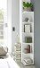 Eckregal >Lasmos< in Weiß - 24x142x26cm (BxHxT)