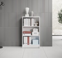 Regal >Lissy< in Weiß - 60x106x28cm (BxHxT)