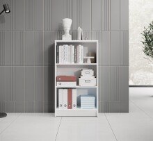 Regal >Lissy< in Weiß - 60x106x28cm (BxHxT)