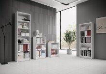 Regal >Lissy< in Weiß - 60x172x28cm (BxHxT)