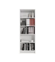 Regal >Lissy< in Weiß - 60x172x28cm (BxHxT)