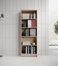 Regal >Lissy< in Sonoma-Eiche - 60x172x28cm (BxHxT)