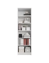 Regal >Lissy< in Weiß - 60x202x28cm (BxHxT)