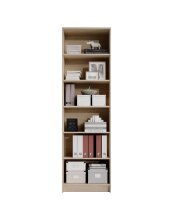 Regal >Lissy< in Sonoma-Eiche - 60x202x28cm (BxHxT)