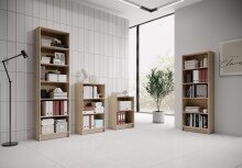 Regal >Lissy< in Sonoma-Eiche - 60x202x28cm (BxHxT)