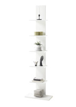 Regal >Wilmington< in Weiß - 50x180x23cm (BxHxT)