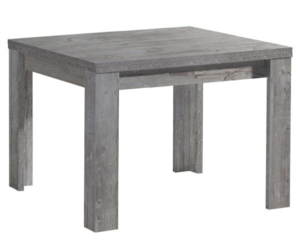 Esstisch >Monterrey< ausziehbar bis 136cm, in Beton Dekor - 80/136x78x60cm (BxHxT)