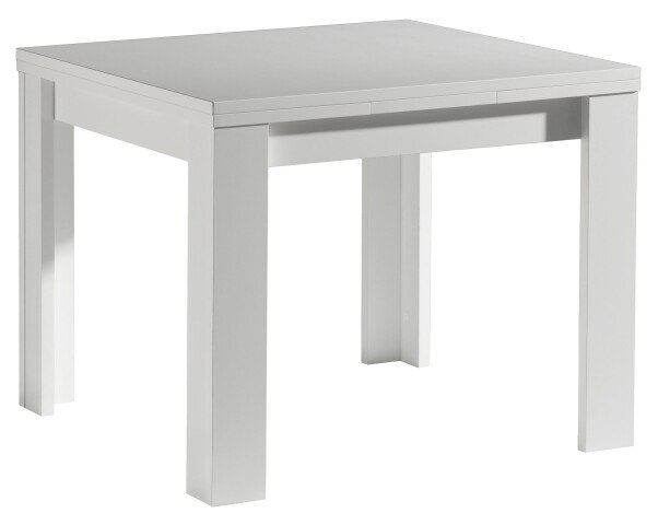 Esstisch >Monterrey< ausziehbar bis 136cm in Weiß matt - 80(136)x78x60cm (BxHxT)