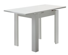 Esstisch >Monterrey< ausziehbar bis 136cm in Weiß matt - 80(136)x78x60cm (BxHxT)