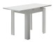 Esstisch >Monterrey< ausziehbar bis 136cm in Weiß matt - 80(136)x78x60cm (BxHxT)