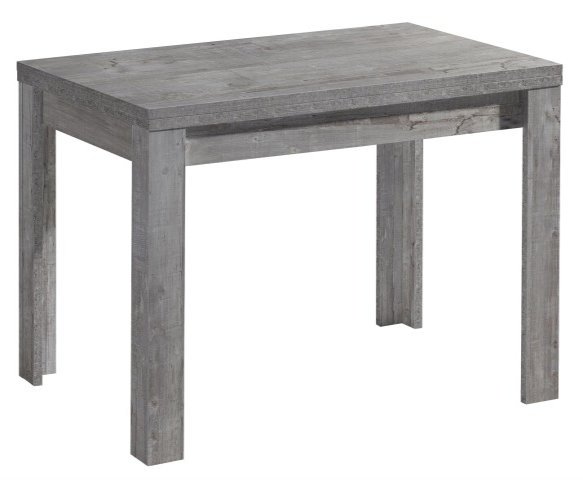 Esstisch >Monterrey< ausziehbar bis 176cm in Beton - 120(176)x78x80cm (BxHxT)