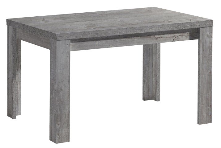 Esstisch >Monterrey< ausziehbar bis 176cm in Beton - 120(176)x78x80cm (BxHxT)