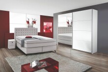 Schwebetürenschrank >Emmy< in Alpinweiß - 226x210x57cm (BxHxT)
