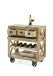 Rollwagen >Foligno< in Mango Wood aus Massivholz - 86x93x46cm (BxHxT)