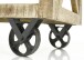 Rollwagen >Foligno< in Mango Wood aus Massivholz - 86x93x46cm (BxHxT)