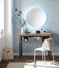 Schminktisch >Bozeman< in Graphit - 114x86x41cm (BxHxT)