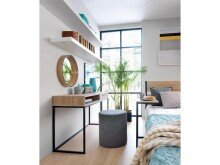 Schminktisch >Cheyenne< in Eiche - 130x76,5x45,5cm (BxHxT)