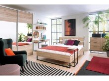 Schminktisch >Cheyenne< in Eiche - 130x76,5x45,5cm (BxHxT)