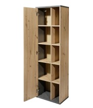 Hochschrank >Nebraska< in Matera Beton - 50x160x31cm (BxHxT)