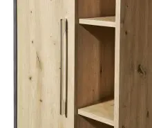 Hochschrank >Nebraska< in Matera Beton - 50x160x31cm (BxHxT)