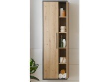 Hochschrank >Nebraska< in Matera Beton - 50x160x31cm (BxHxT)