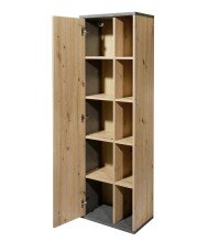Hochschrank >Nebraska< in Matera Beton - 50x160x31cm (BxHxT)