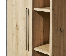 Hochschrank >Nebraska< in Matera Beton - 50x160x31cm (BxHxT)