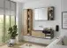 Hochschrank >Nebraska< in Matera Beton - 50x160x31cm (BxHxT)