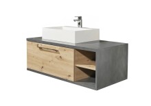 Waschtisch-Set >Nebraska< in Matera Beton -...