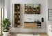 Badezimmer-Set >Nebraska< (3-teilig) in Matera Beton - 180x190x53cm (BxHxT)