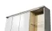 Badezimmer-Set >Nebraska< (3-teilig) in Matera Beton - 180x190x53cm (BxHxT)