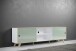 TV-Board >Ankeny< in Weiß Hochglanz - 216x63x40cm (BxHxT)