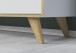 TV-Board >Ankeny< in Weiß Hochglanz - 216x63x40cm (BxHxT)