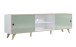TV-Board >Ankeny< in Weiß Hochglanz - 216x63x40cm (BxHxT)